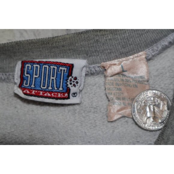 Vintage 90s DETROIT RED WINGS Pullover Sweatshirt By Sport Attack Sz L - Picture 2 of 7